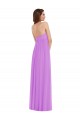 Sleeveless Violet Sweetheart Low Back Soft Chiffon A-Line Semi Formal Evening Dress / Bridesmaid Dress Newcastle