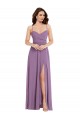 Sleeveless Spaghetti Straps Low Back Soft Chiffon A-Line Bridesmaid Dress / Formal Dress Newcastle