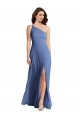 Sleeveless Windsor Blue One Shoulder Soft Chiffon A-Line Formal Evening Gown / Bridesmaid Dress Newcastle