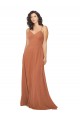 Sleeveless Rosewood V-Neck Keyhole Back Soft Chiffon A-Line Bridesmaid Dress Newcastle
