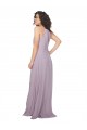 Sleeveless Pink Glow Halter Neck Keyhole Back Chiffon A-Line Bridesmaid Dress / Evening Dress Newcastle