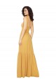 Sleeveless Saffron Square Neck Soft Chiffon A-Line Bridesmaid Dress Newcastle
