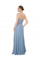 Sleeveless Dusty Blue Sweetheart Low Back Chiffon A-Line Bridesmaid Dress / Evening Dress Newcastle