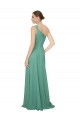 Sleeveless Icelandic Silver One Shoulder Soft Chiffon A-Line Bridesmaid Dress Newcastle
