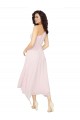Sleeveless Black One Shoulder Soft Chiffon A-Line High Low Bridesmaid Dress Newcastle