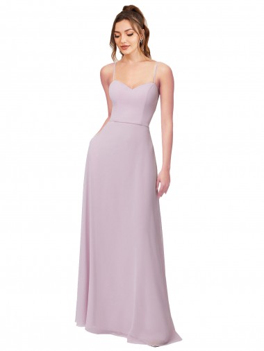 Sleeveless Pink Glow Sweetheart Soft Chiffon A-Line Bridesmaid Dress Newcastle