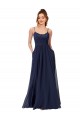 Sleeveless Scoop Neck Low Back Soft Chiffon & Lace A-Line Bridesmaid Dress Newcastle