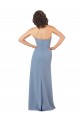 Sleeveless Burgundy Strapless Soft Chiffon Sheath Bridesmaid Dress Newcastle