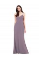 Sleeveless Sweetheart Criss Cross Open Back Soft Chiffon Column Formal Evening Gown / Bridesmaid Dress Newcastle
