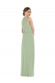 Sleeveless High Neck Soft Chiffon A-Line Semi Formal Evening Dress / Bridesmaid Dress Newcastle