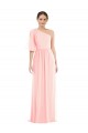 Bell Sleeves One Shoulder Soft Chiffon A-Line Semi Formal Evening Dress / Bridesmaid Dress Newcastle