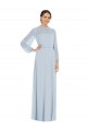 Puff Sleeves Strapless Keyhole Back Soft Chiffon A-Line Formal Evening Gown / Bridesmaid Dress Newcastle