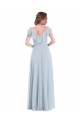 Sleeveless Sea Glass V-Neck V-Back Soft Chiffon A-Line Black Tie Evening Gown / Bridesmaid Dress Newcastle