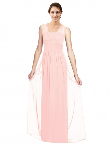 Sleeveless V-Neck Luxe Chiffon A-Line Bridesmaid Dress Newcastle