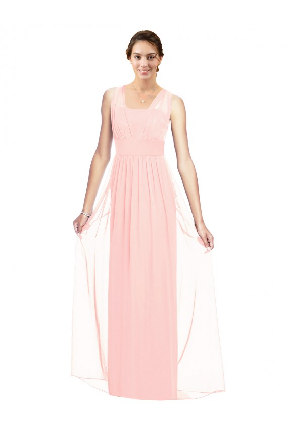 Sleeveless V-Neck Luxe Chiffon A-Line Bridesmaid Dress Newcastle