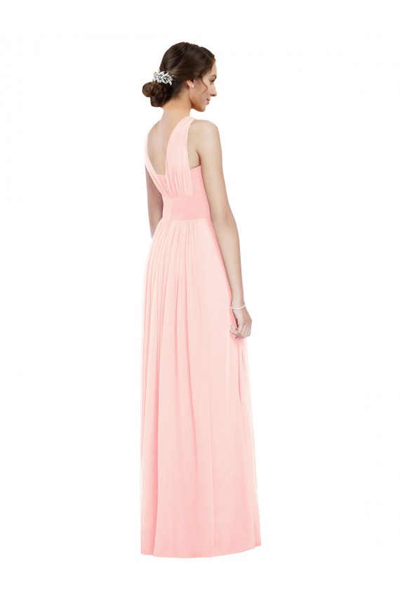 Sleeveless V-Neck Luxe Chiffon A-Line Bridesmaid Dress Newcastle