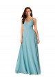 Sleeveless Turquoise V-Neck Soft Chiffon A-Line Bridesmaid Dress Newcastle