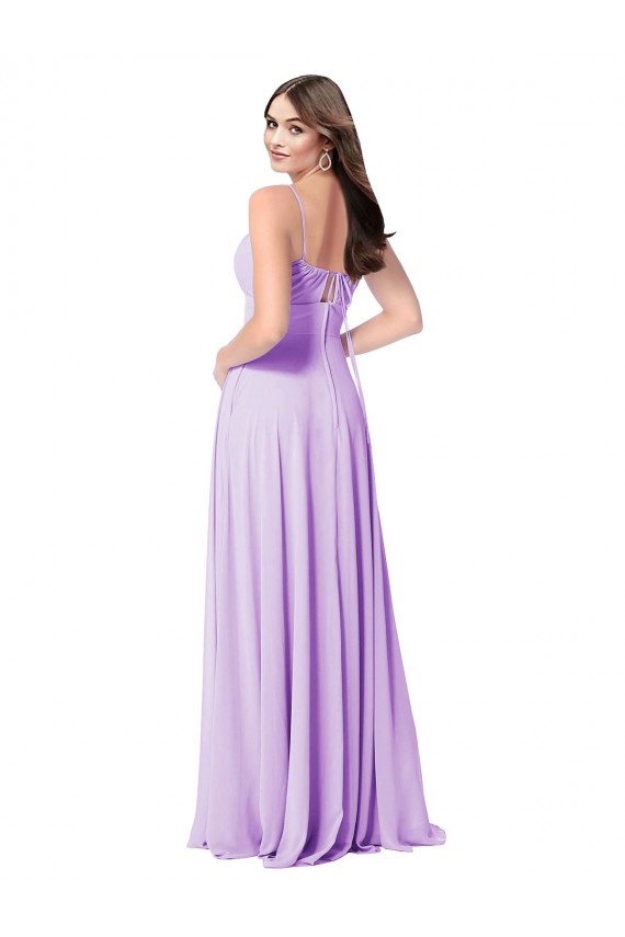 Sleeveless Scoop Neck Soft Chiffon A-Line Bridal Party Dress Newcastle