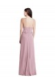 Sleeveless Halter Neck Low Back Chiffon A-Line Bridesmaid Dress / Evening Dress Newcastle