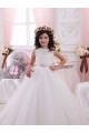 Sleeveless Bateau Neck V-Back Tulle & Lace Ball Gown Flower Girl Dress Newcastle