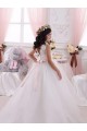 Sleeveless Bateau Neck V-Back Tulle & Lace Ball Gown Flower Girl Dress Newcastle