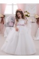 Sleeveless Bateau Neck Tulle & Lace Ball Gowns Flower Girl Dress Newcastle