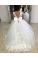 Sleeveless Bateau Neckline Tulle & Lace Ball Gown Flower Girl Dress Newcastle