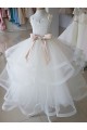 Sleeveless High Neck Tulle & Lace Ball Gown Flower Girl Wedding Dress Newcastle