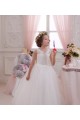 Sleeveless High Neck Keyhole Back Tulle & Lace Ball Gown Little Flower Girl Dresses Newcastle