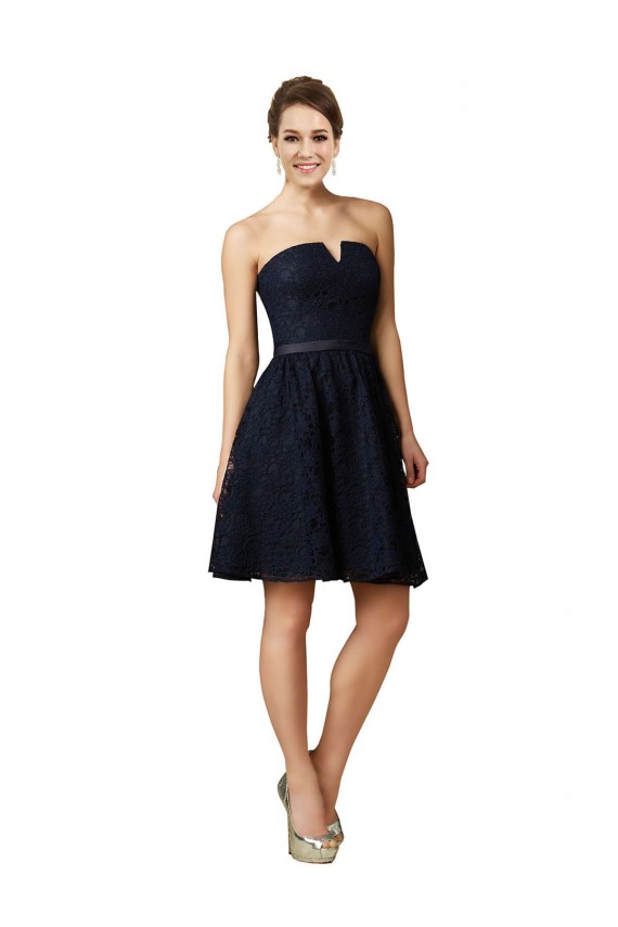Sleeveless V-Neck Lace A-Line Bridesmaid Dress Newcastle