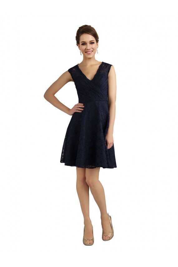 Sleeveless V-Neck Lace A-Line Bridesmaid Dress / Evening Dress Newcastle