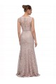 Sleeveless Illusion Neck Lace Mermaid Prom Dress / Bridesmaid Dress Newcastle