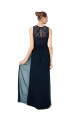 Sleeveless Bateau Neck Keyhole Back Chiffon & Lace A-Line Bridesmaid Dress Newcastle