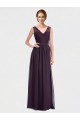 Sleeveless V-Neck V-Back Chiffon & Lace A-Line Bridesmaid Dress / Evening Dress Newcastle