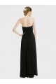 Sleeveless Black Sweetheart Low Back Soft Chiffon & Lace A-Line Bridesmaid Dress Newcastle