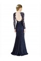 Long Sleeves Sweetheart Keyhole Back Lace Mermaid Prom Dress / Bridesmaid Dress Newcastle