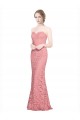 Sleeveless Sweetheart Lace Mermaid Formal Dress / Bridesmaid Dress Newcastle