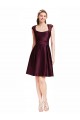 Sleeveless Square Neck Open Back Satin & Lace A-Line Bridesmaid Dress Newcastle