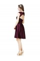 Sleeveless Square Neck Open Back Satin & Lace A-Line Bridesmaid Dress Newcastle