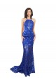 Sleeveless High Neck Open Back Lace Mermaid Semi Formal Evening Dress / Prom Dress / Bridesmaid Dress Newcastle