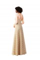 Sleeveless Champagne Sweetheart Lace A-Line Bridesmaid Dress Newcastle