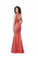 Sleeveless V-Neck Open Back Lace Mermaid Bridesmaid Dress Newcastle