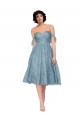 Sleeveless Off the Shoulder Keyhole Back Lace A-Line Bridesmaid Dress Newcastle