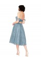 Sleeveless Off the Shoulder Keyhole Back Lace A-Line Bridesmaid Dress Newcastle