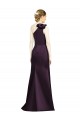 Sleeveless Grape One Shoulder Satin Mermaid Bridesmaid Dress Newcastle