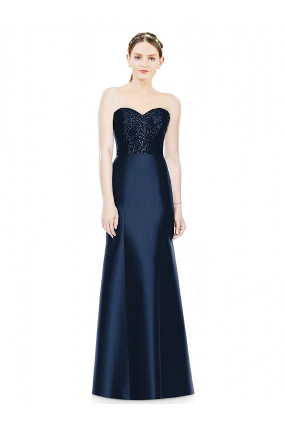 Sleeveless Sweetheart Satin Mermaid Evening Dress / Bridesmaid Dress Newcastle