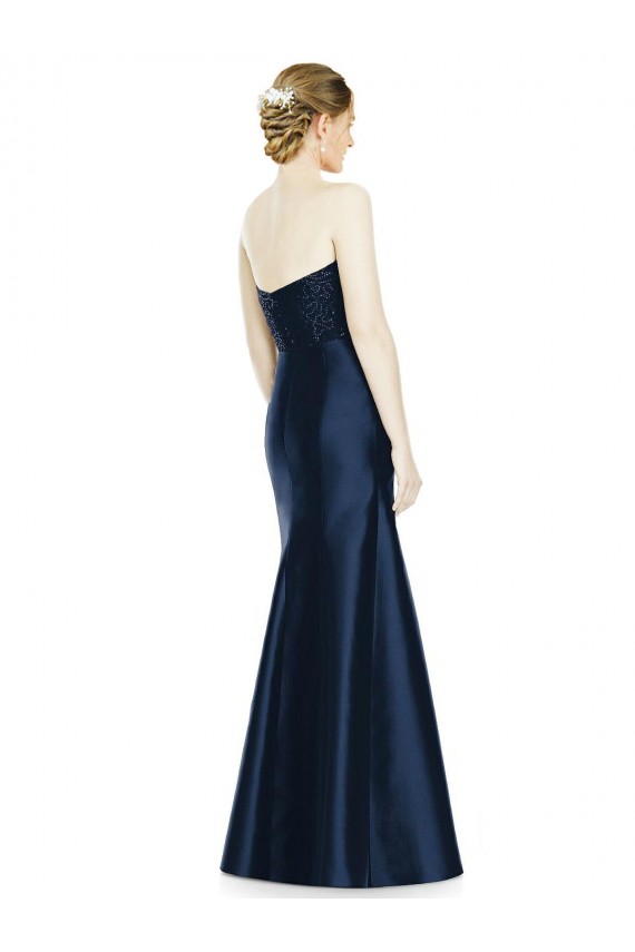 Sleeveless Sweetheart Satin Mermaid Evening Dress / Bridesmaid Dress Newcastle