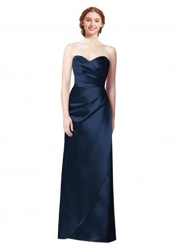 Sleeveless Sweetheart Satin A-Line Bridesmaid Dress Newcastle