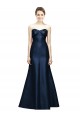 Sleeveless Dark Navy Sweetheart Satin Mermaid Bridesmaid Dress Newcastle