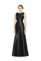 Sleeveless High Neck Keyhole Back Satin Mermaid Bridesmaid Dress Newcastle